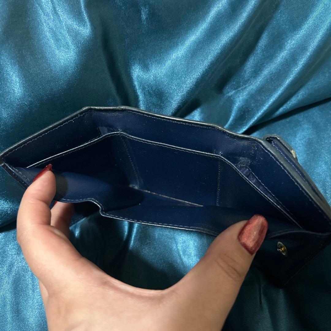 PRADA 三つ折り財布 レター型 ヴィッテロムーヴ ロゴ金具 ミニ 正規品