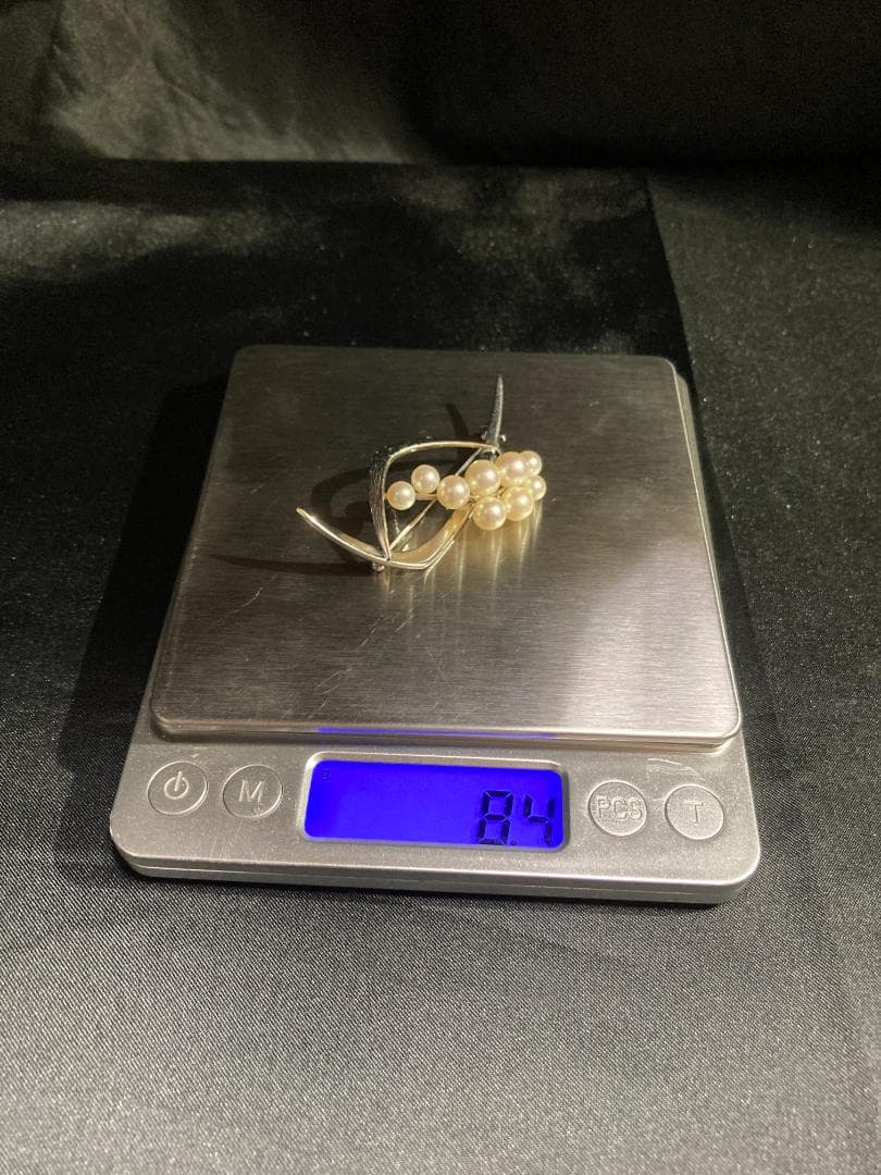 MIKIMOTO ミキモト ブローチ パール 9粒 9珠 925 皇室御用達
