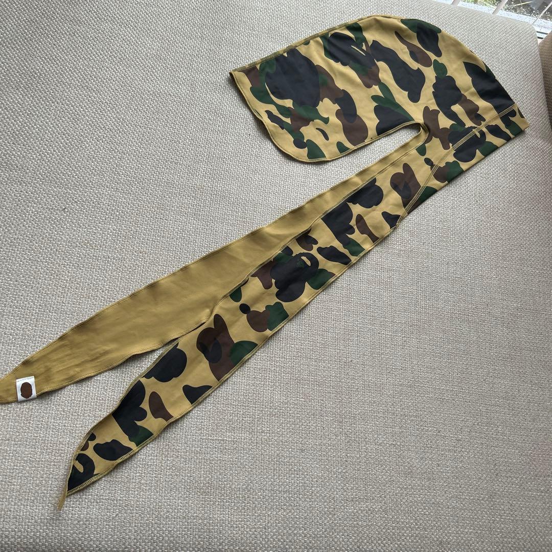 希少ベイプ ファースト DORAG（1st Camo Durag） イエローカモ