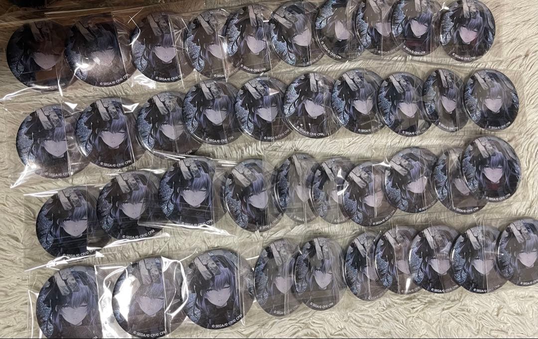 プロセカ 朝比奈まふゆ 5B グリッター缶バッジ　100個セット