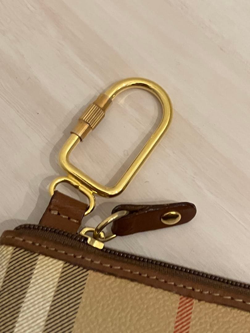 美品　Burberry's バーバリー　ノバチェック　キーリング付ケース