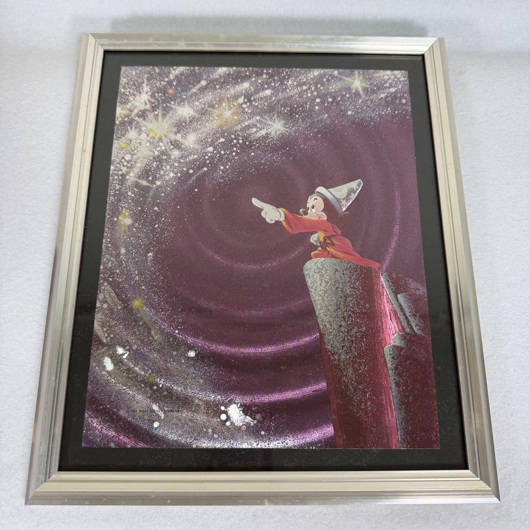 ミッキー　ディズニー　DUFEX PRINTSエッチングアート　魔法使いの弟子