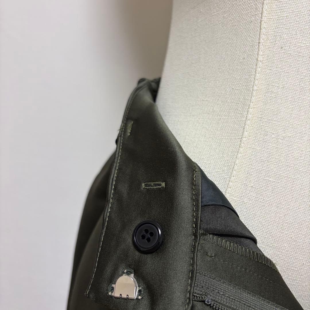 Heve へイヴ サテンフレアガウチョパンツ オリーブ 36