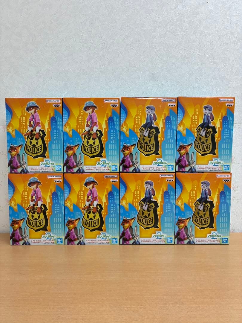 ズートピア モニタートップフィギュア ニック ジュディ フィギュア 8個セット