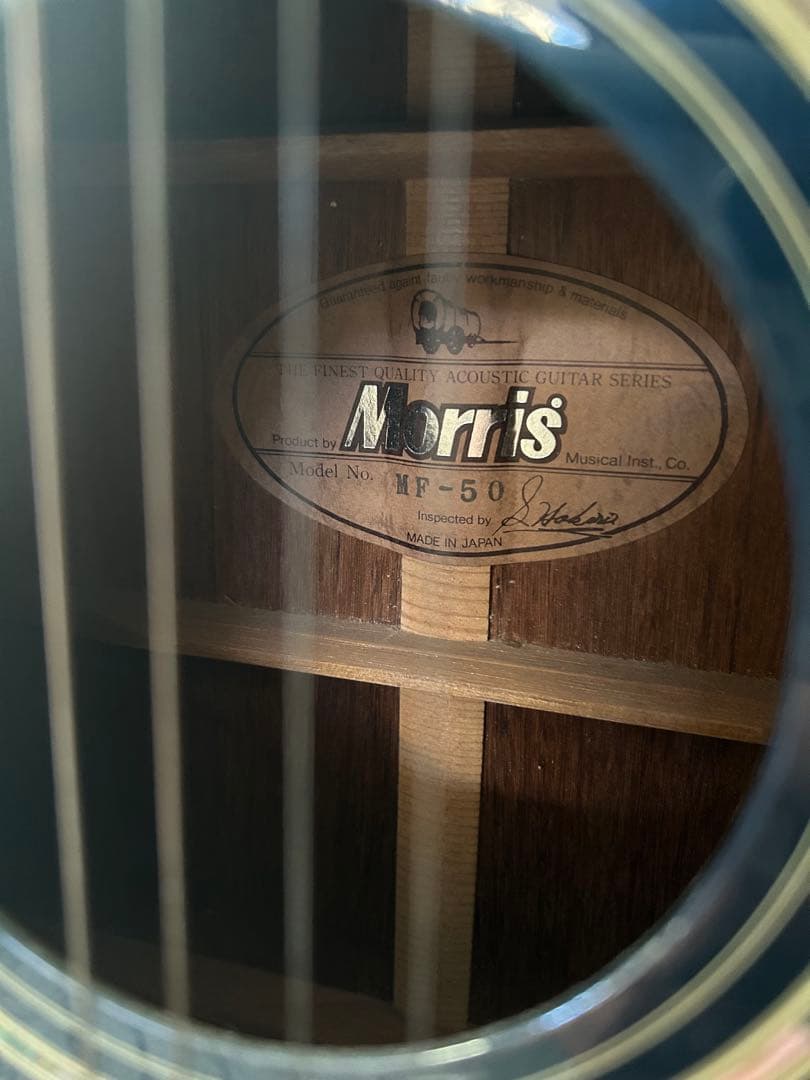 Morris MF-50 アコースティックギター ブルー