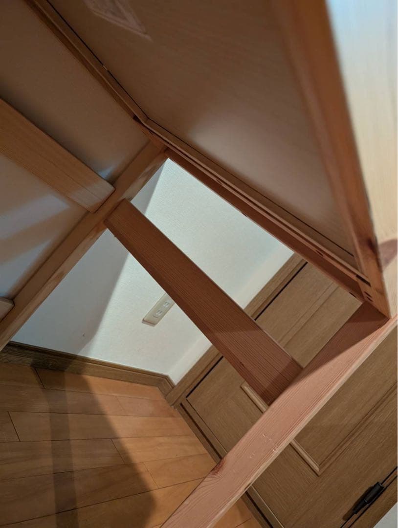 【送料込】無印良品 Muji パイン材 デスク 机 木製家具 学習机 収納