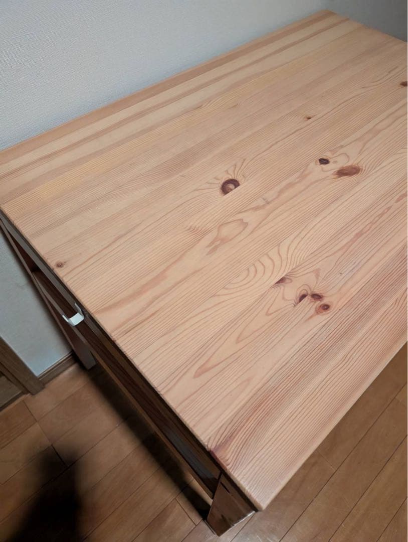 【送料込】無印良品 Muji パイン材 デスク 机 木製家具 学習机 収納