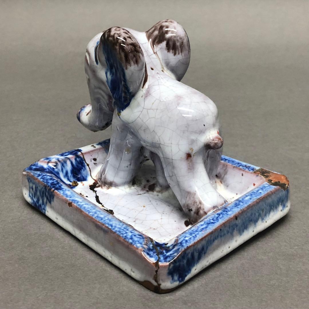 アンティーク　骨董　陶器の象