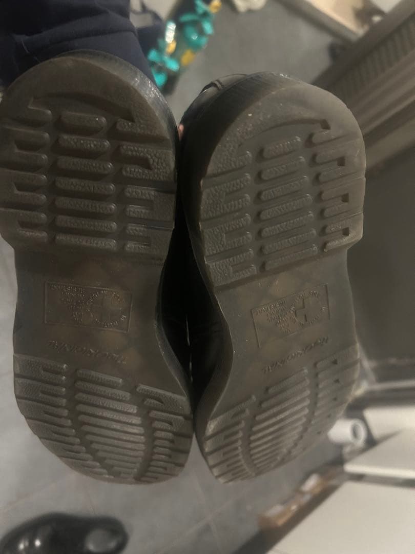 美品ドクターマーチン　Dr.martens 3ホール 1461 白ステッチUK8