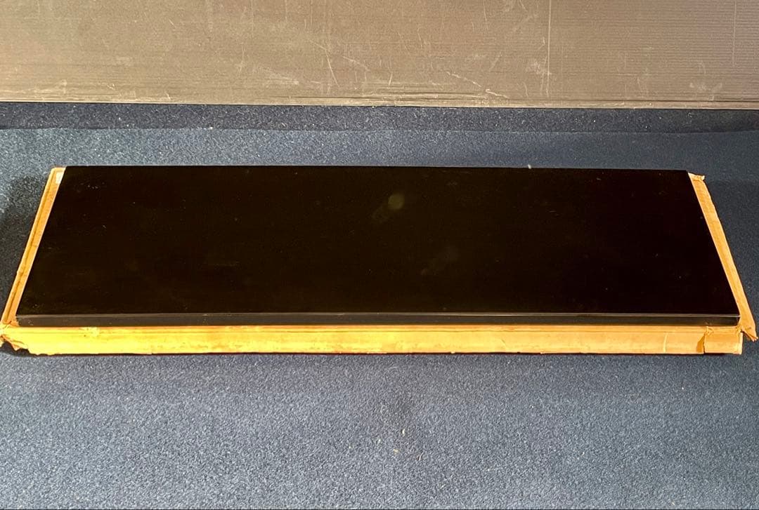 【未使用 美品】「祖」 炉用 真塗 長板 紙箱 茶道具 （1120②）