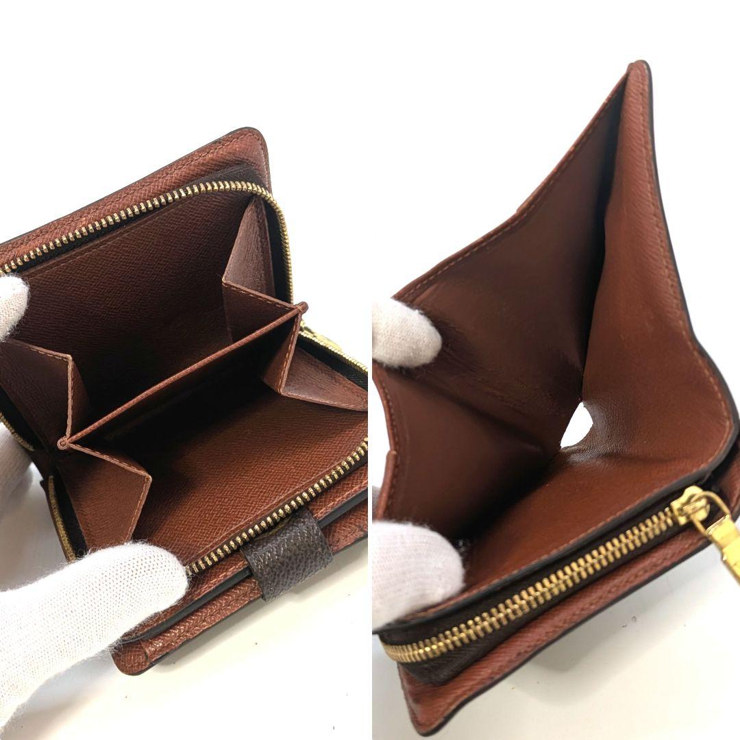 ルイヴィトン モノグラム コンパクトジップ 二つ折り財布 B17