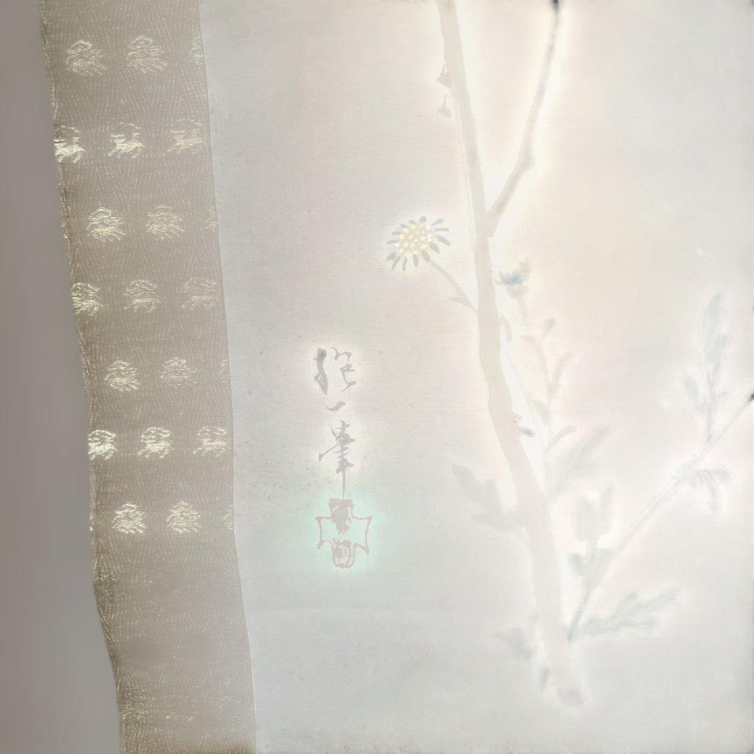 2軸セット　「しだれ桜」　「花と鳥」の掛軸 木製収納箱付き