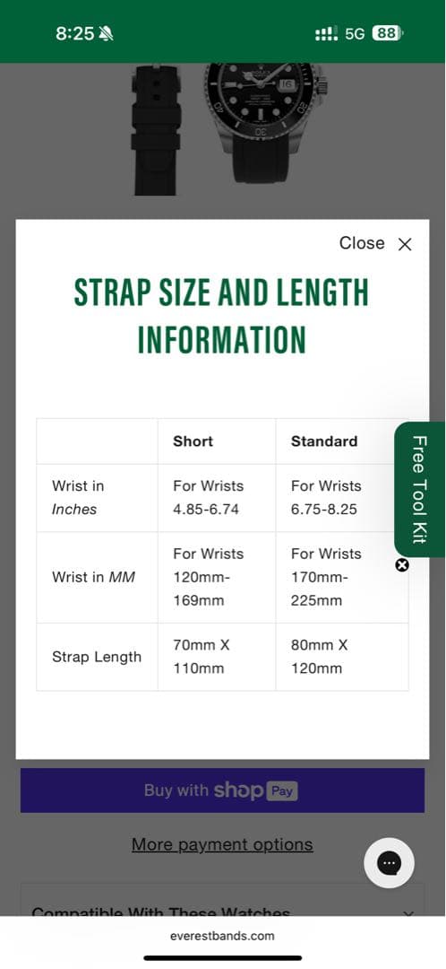 Rolex サブマリーナ Everest エベレスト ラバーバンド ブラック