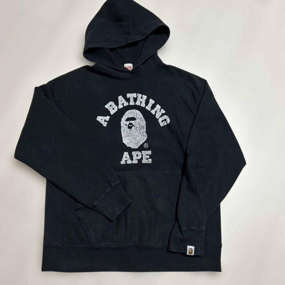 アベイシングエイプ　パーカー　ブラック　Mサイズ