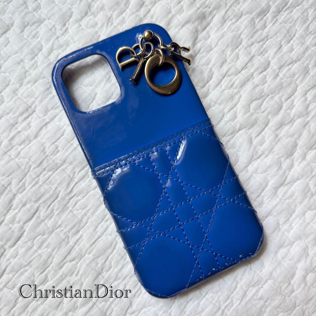 美品 ディオール Lady Dior iPhone 12＆12Proケース