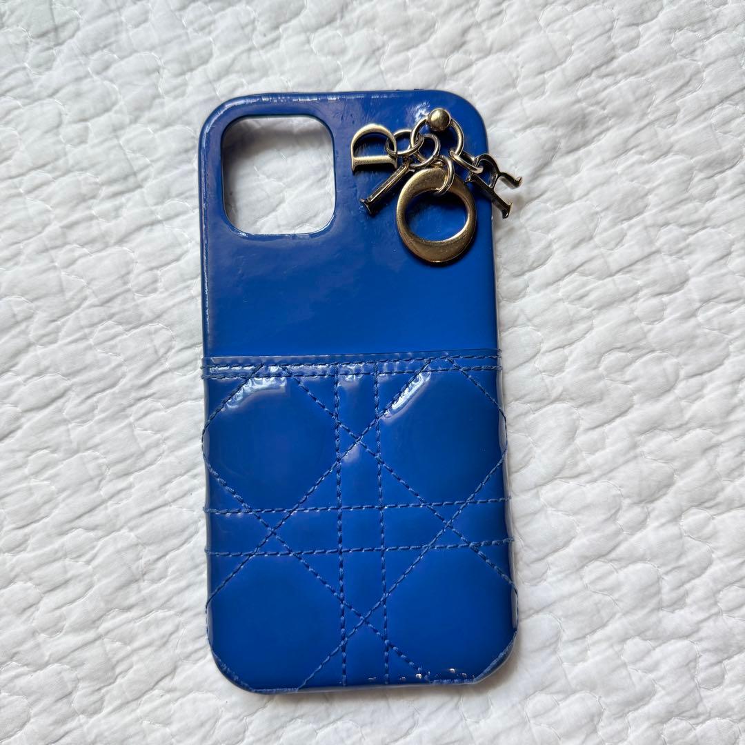 美品 ディオール Lady Dior iPhone 12＆12Proケース