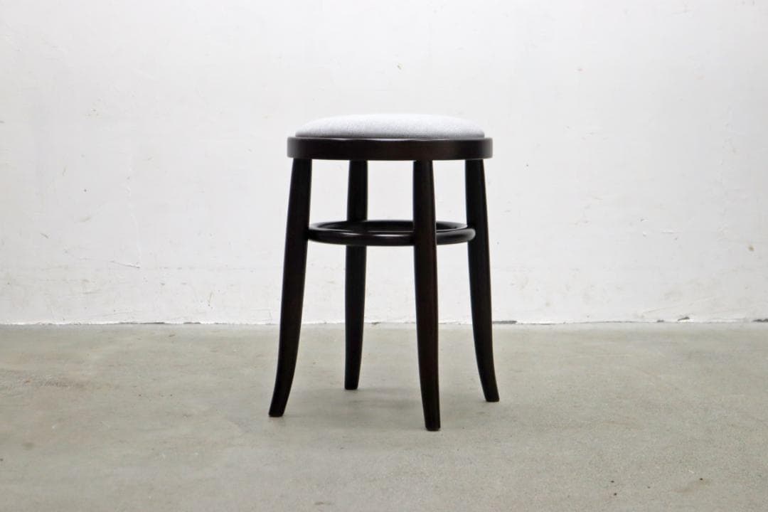 在庫2脚 秋田木工 張替え済み ベントウッド スツール 丸椅子 レトロ モダン