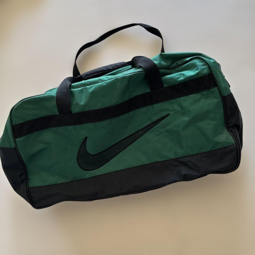 90s Nike ナイキ メッシュ ボストンバック グリーン