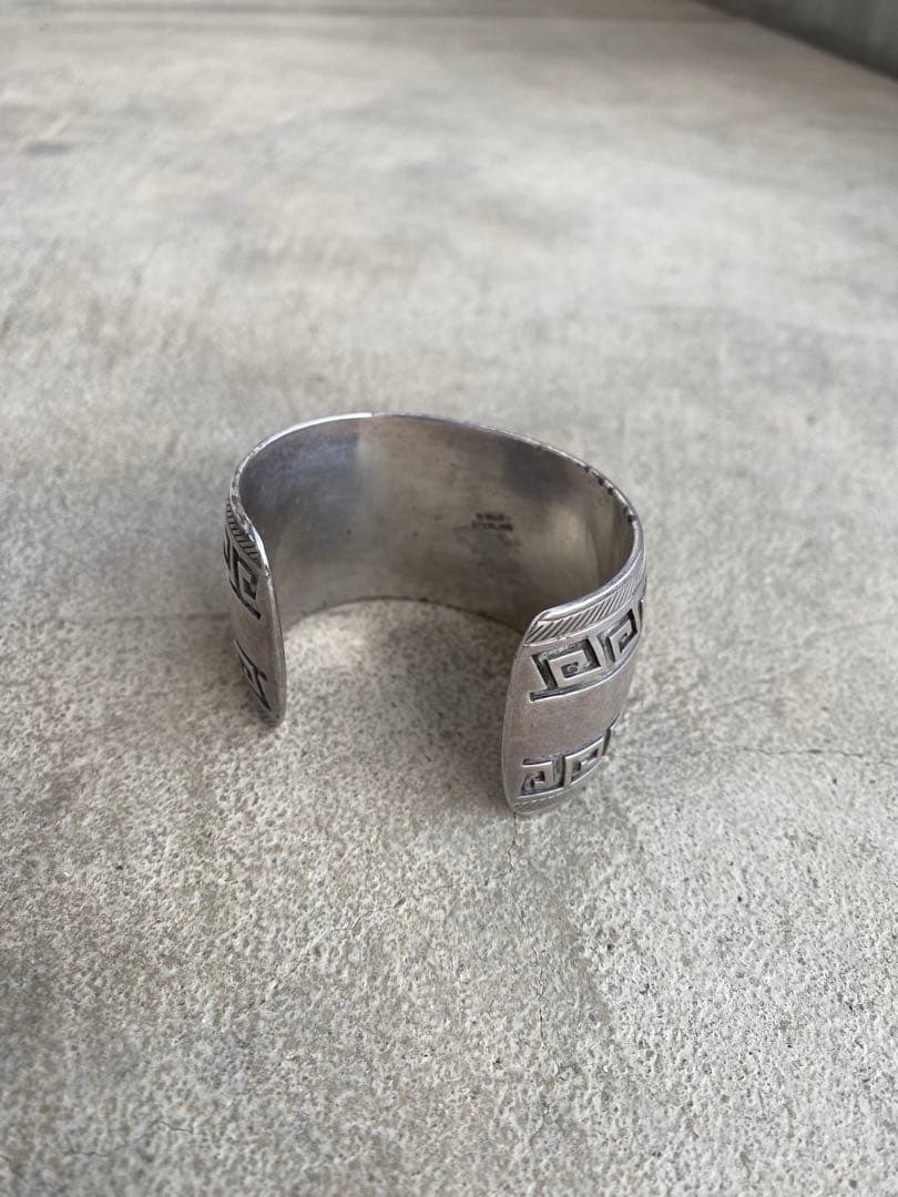 ナバホ族インディアン バングル シルバー925 ブレスレット ヴィンテージ