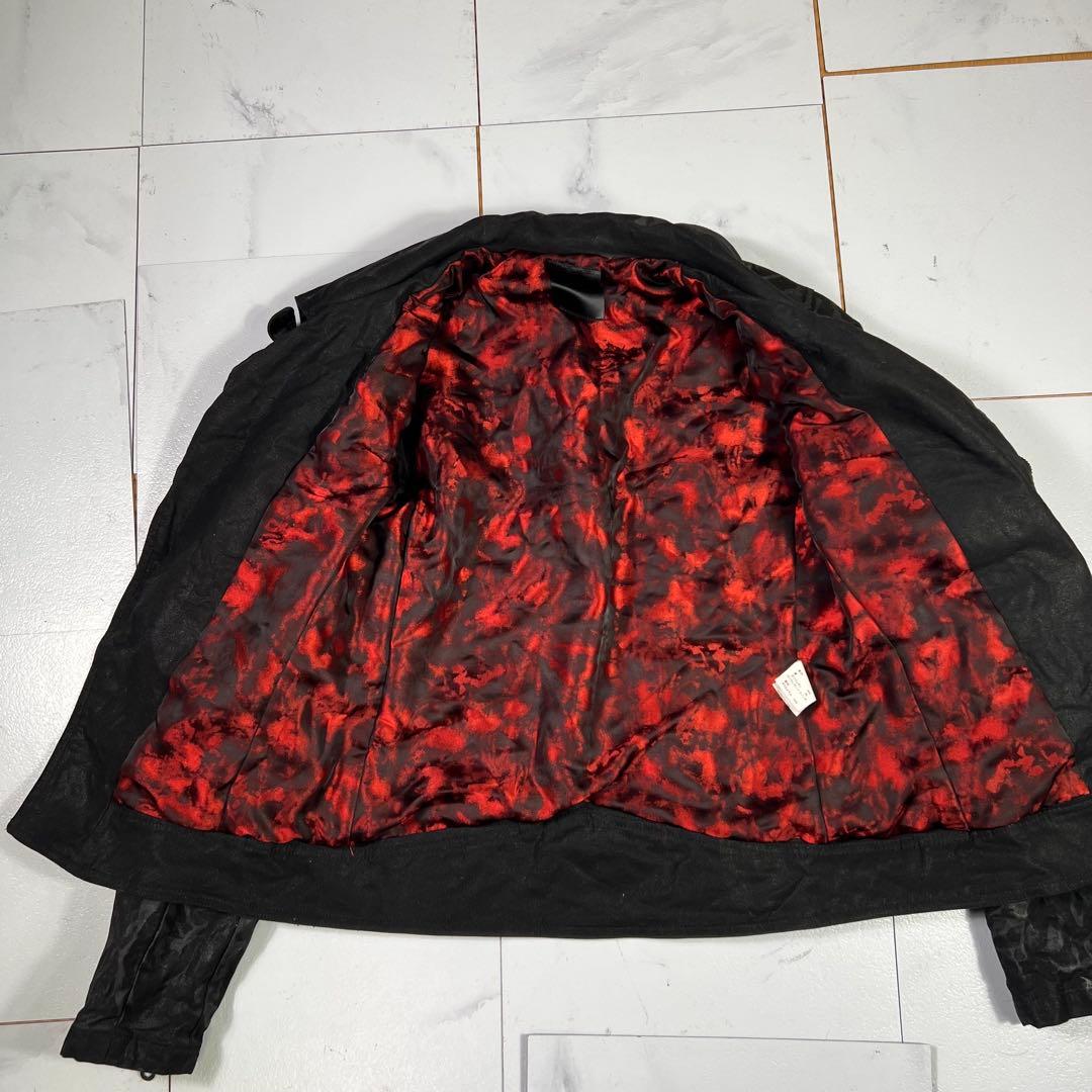 00s MIDAS ミダス コーティング ライダースジャケット M y2k