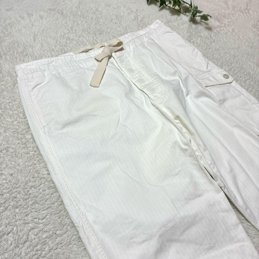 chimala チマラ　ヘリンボーン　カーゴパンツ　Mサイズ　オフホワイト