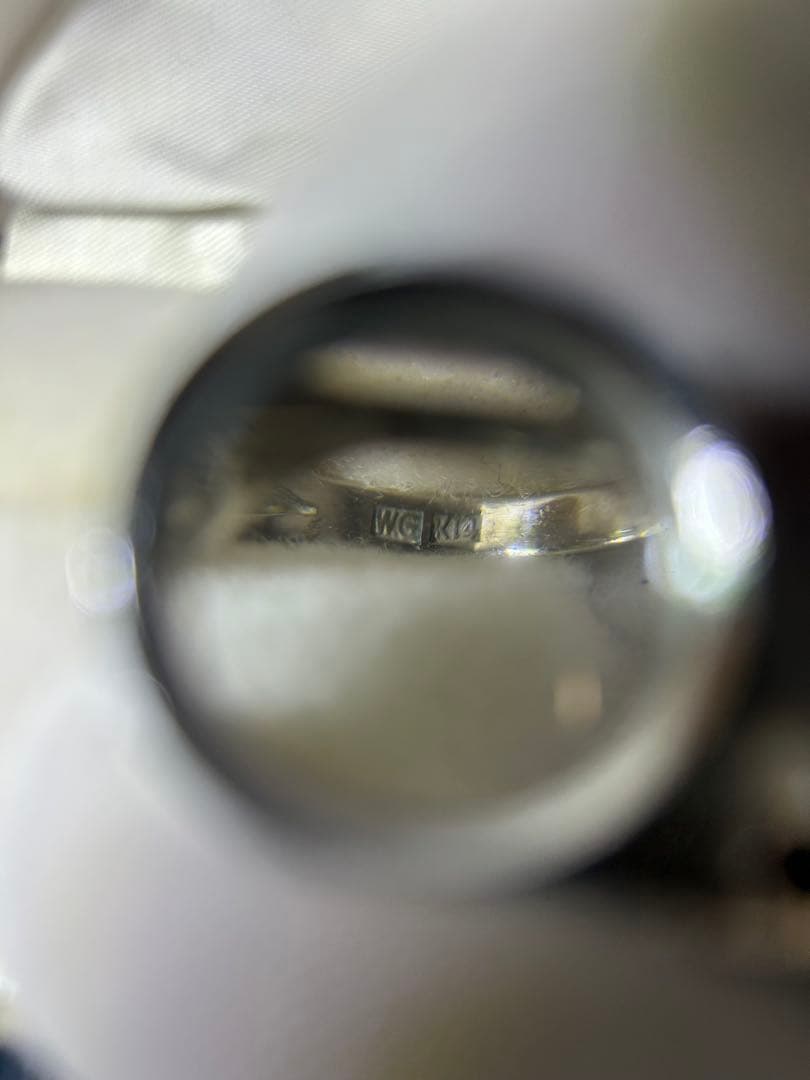 K14WG 昭和アンティークリング約10号 地金のみ
