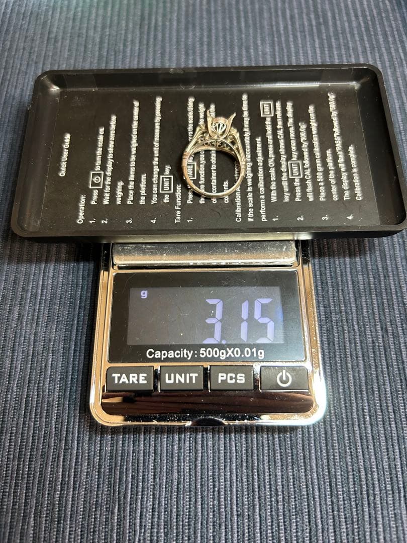K14WG 昭和アンティークリング約10号 地金のみ