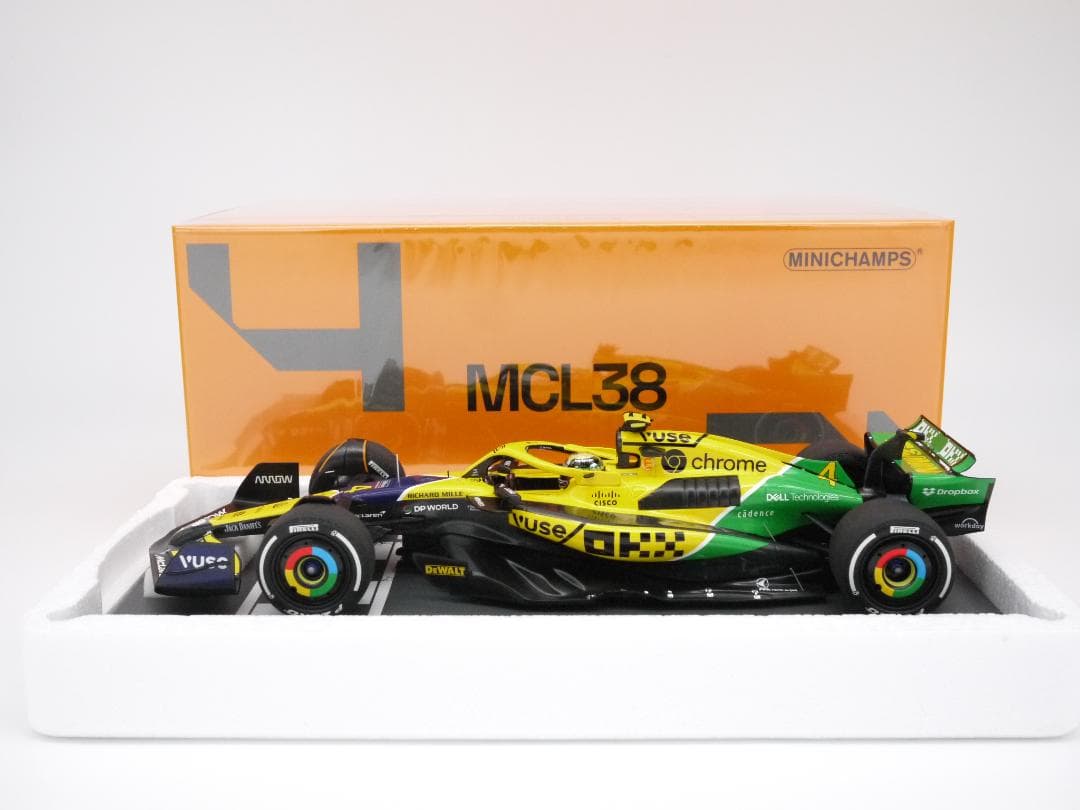 1/18 マクラーレン MCL38 モナコGP セナ トリビュート L.ノリス