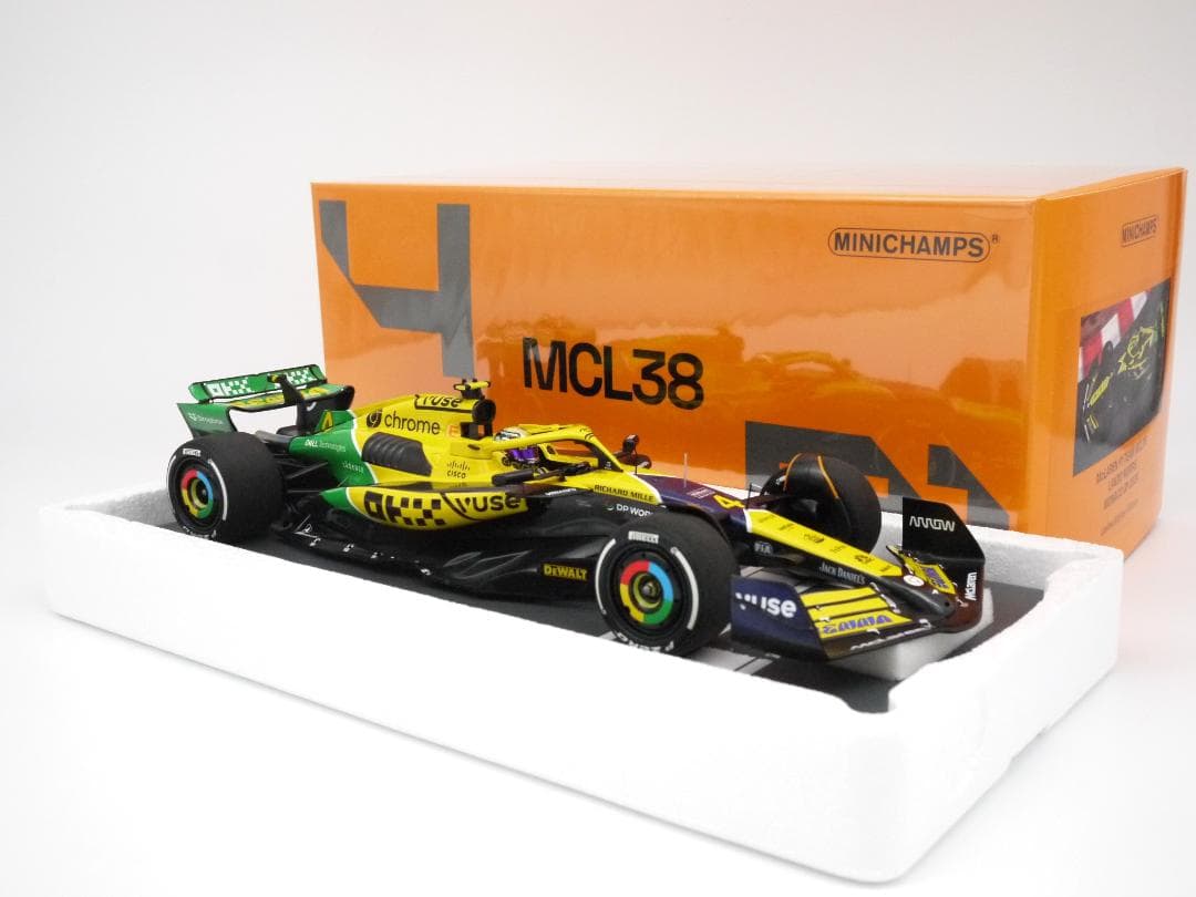 1/18 マクラーレン MCL38 モナコGP セナ トリビュート L.ノリス