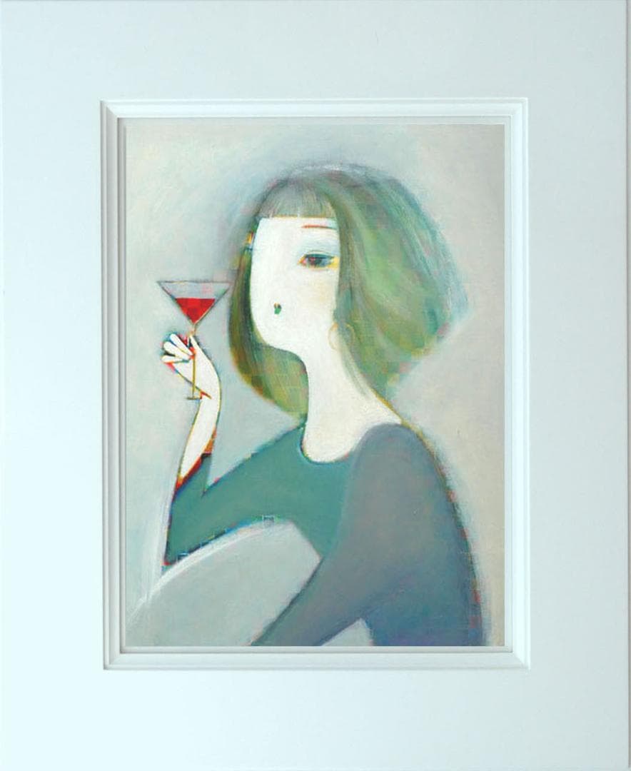 油絵 絵 絵画 インテリア 額付(白) F6-050313 人物 女性像