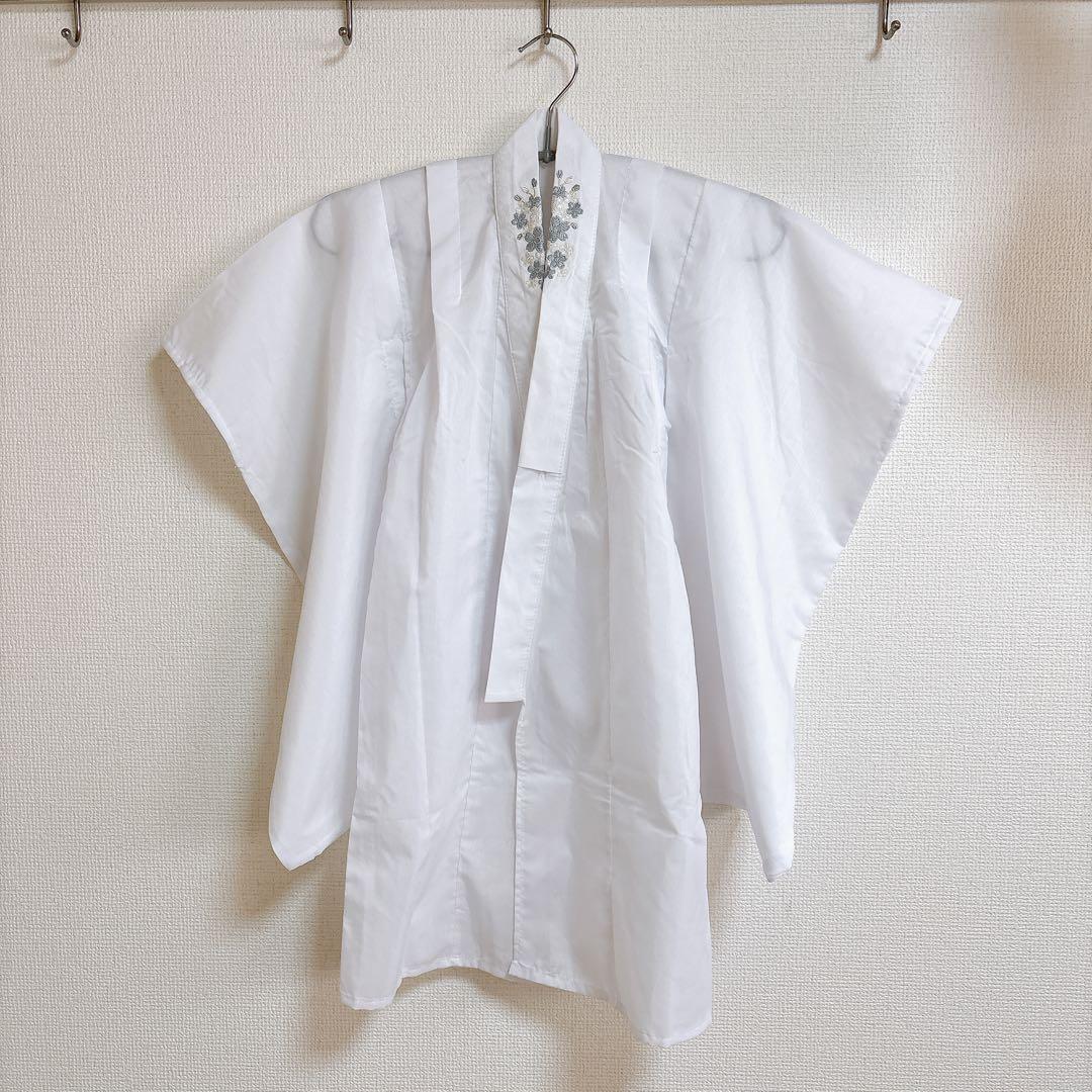 キャサリンコテージ　被布　100センチ　八重桜ベージュ×グレー　足袋・雪駄セット