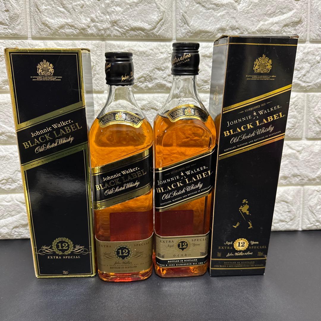 ジョニーウォーカー古酒 12年 エクストラスペシャル 黒キャップ 2本 未開封