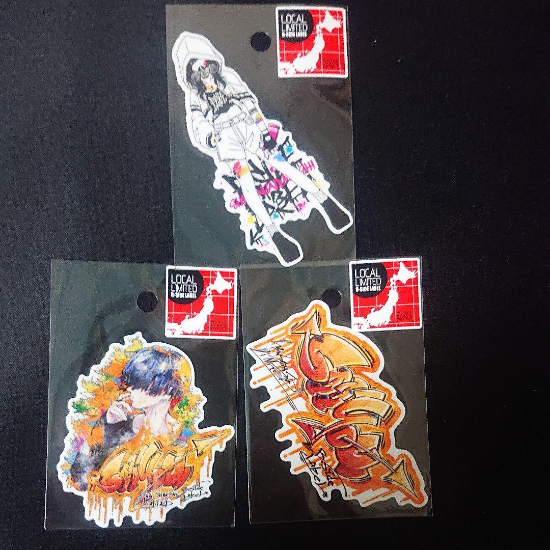 ビーサイドレーベル 心斎橋2周年 ステッカー 7種類