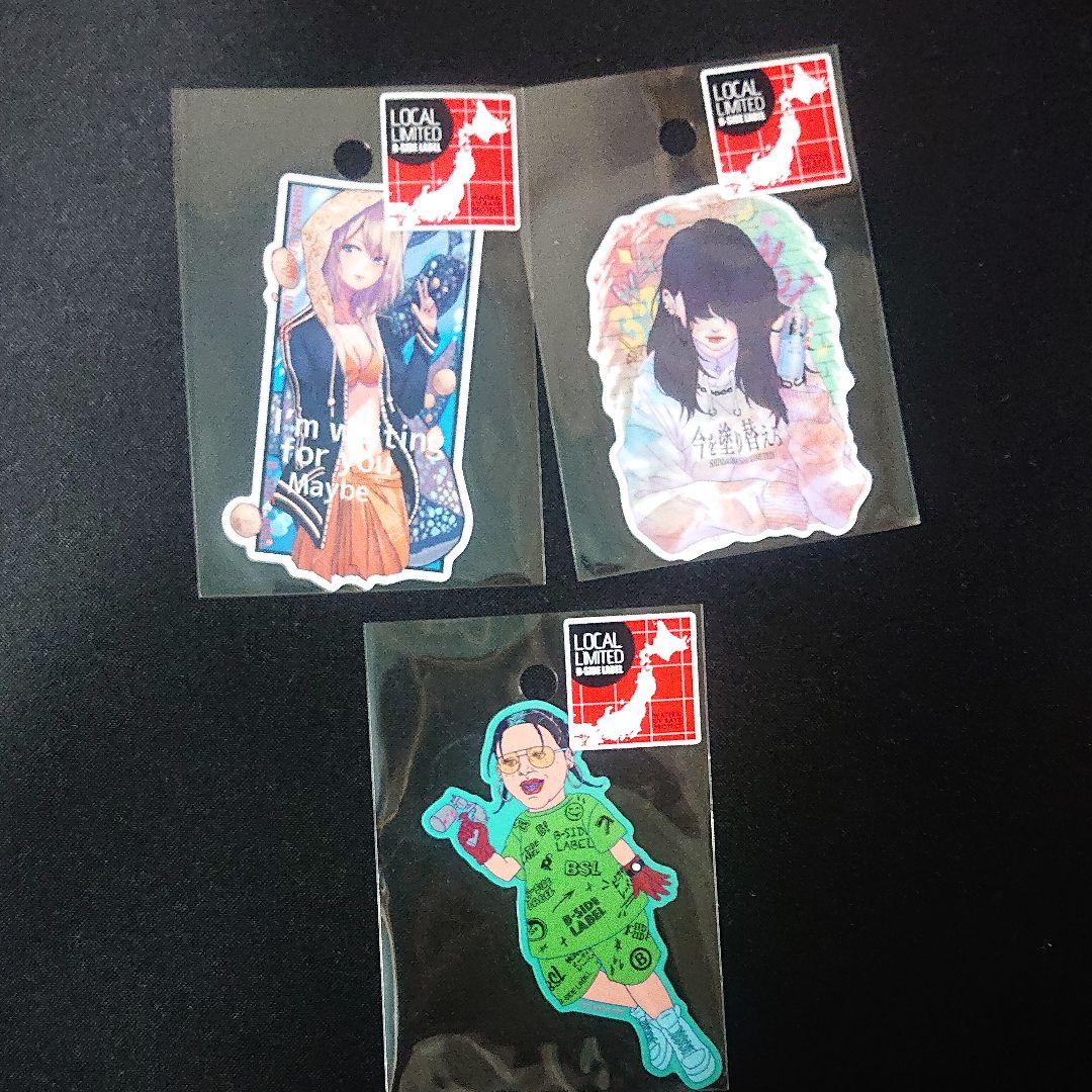 ビーサイドレーベル 心斎橋2周年 ステッカー 7種類