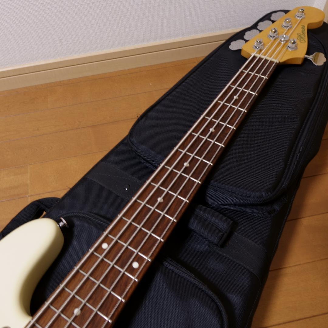 レア仕様！ Momose MJB1-STD/NJ 5st Relic 5弦ベース