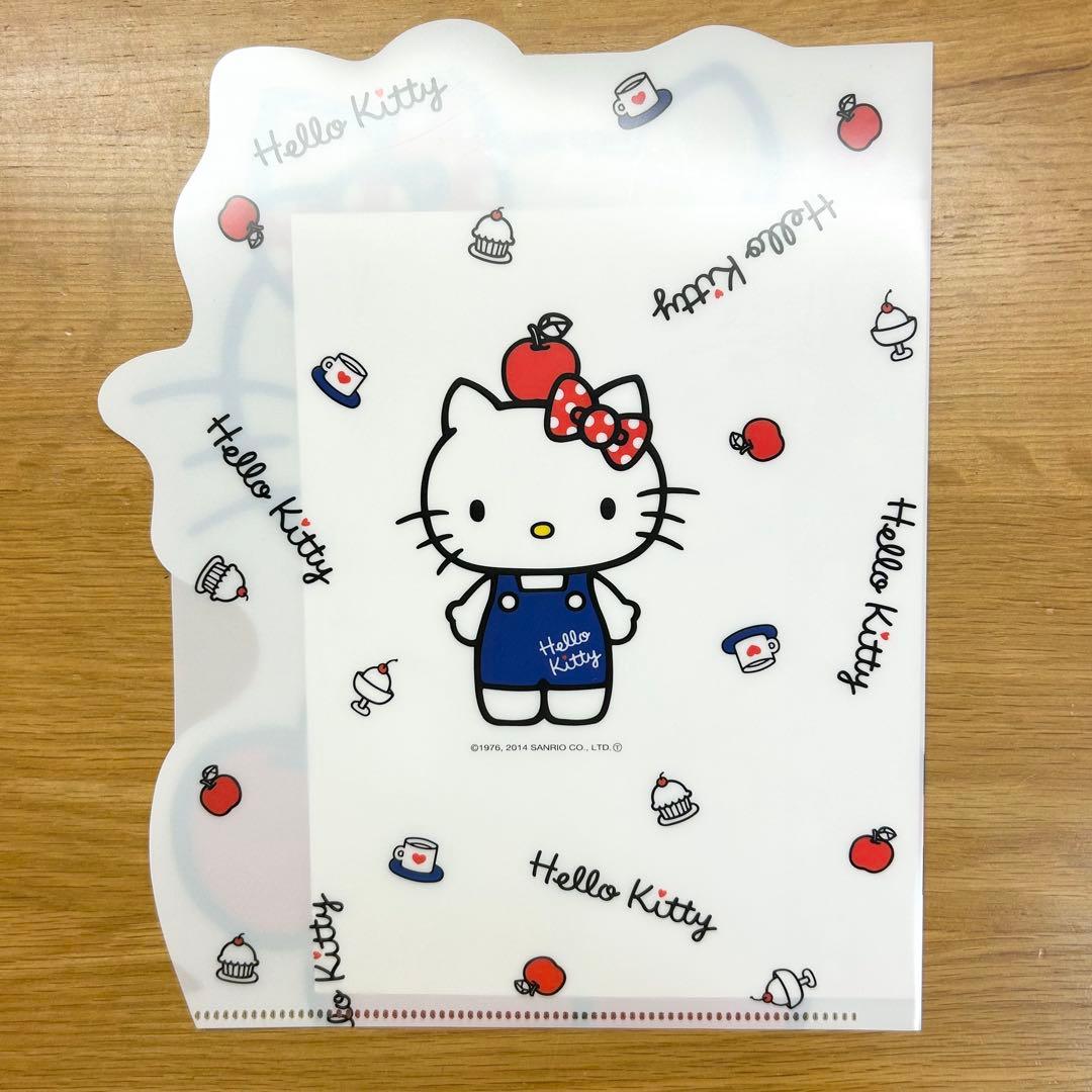 キティちゃん　ダイカットクリアファイル　レアな平成当時品　開封済み未使用