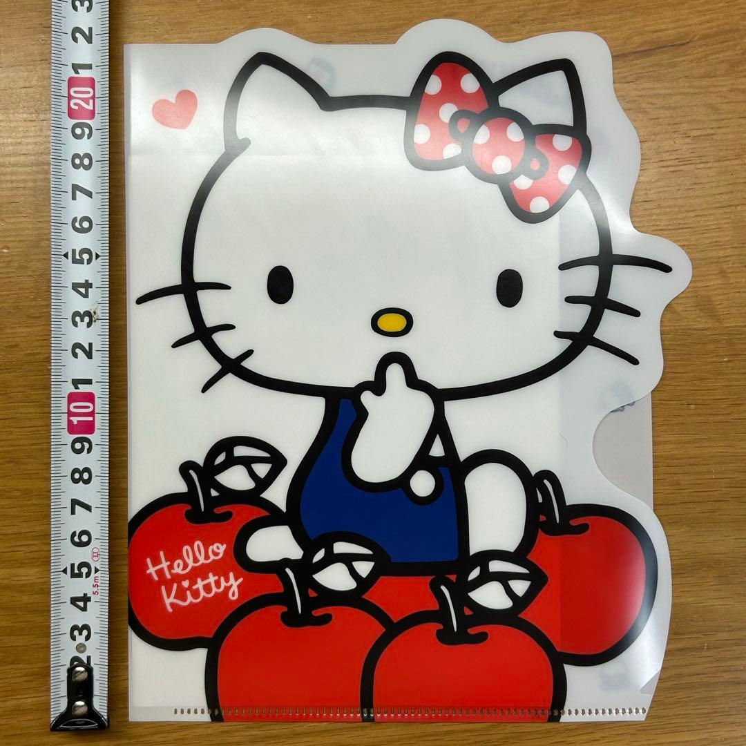 キティちゃん　ダイカットクリアファイル　レアな平成当時品　開封済み未使用