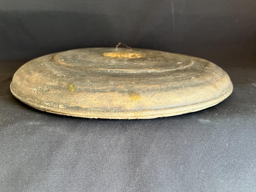 【海】中国美術　龍鳳陶大皿　在銘　骨董品　時代品　美術品