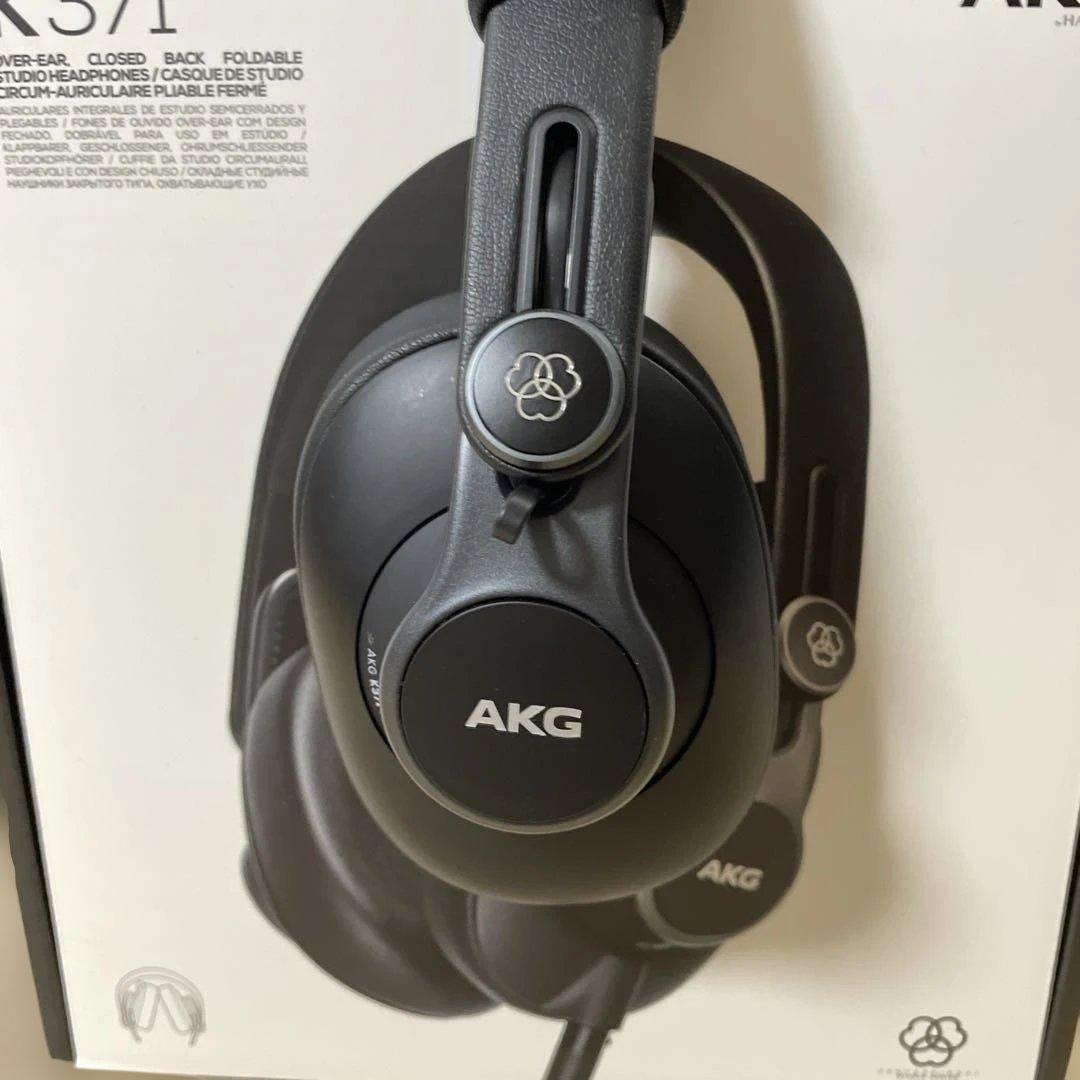 【 純正イヤーパッド未使用 】AKG K371 有線 モニターヘッドホン 密閉型