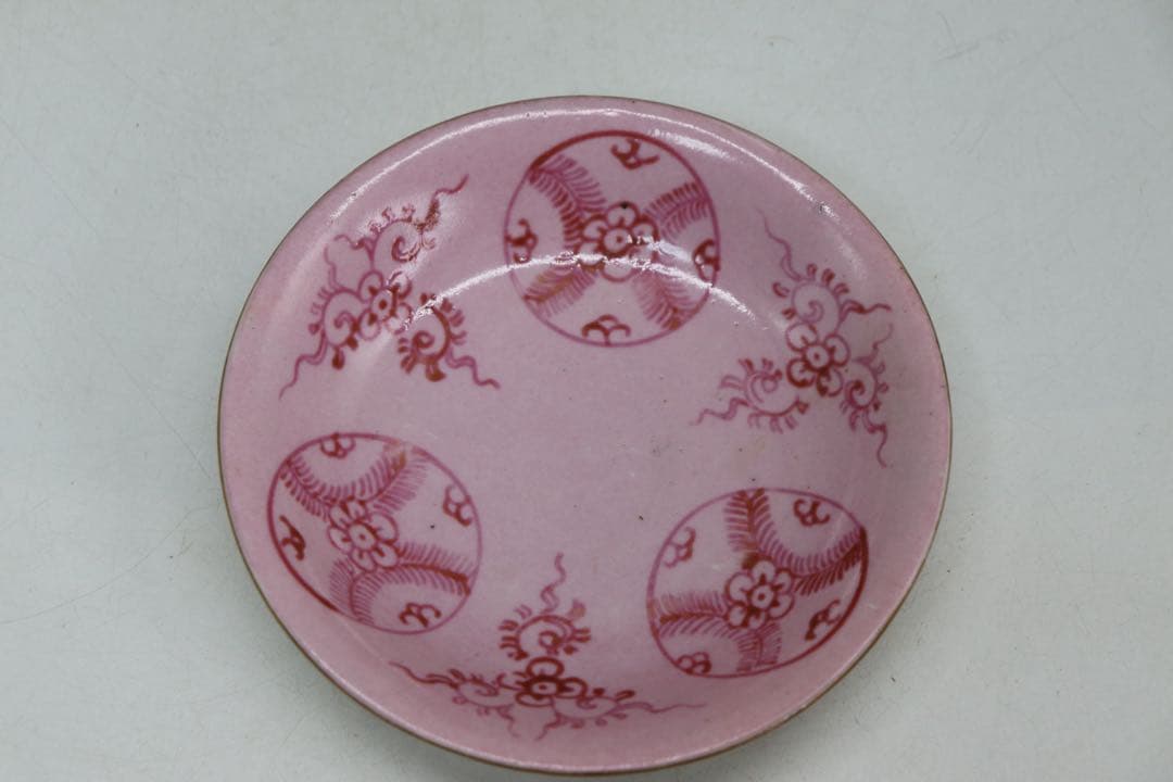 中国　清時代　十錦手小皿5点　木箱入　送料込み250708