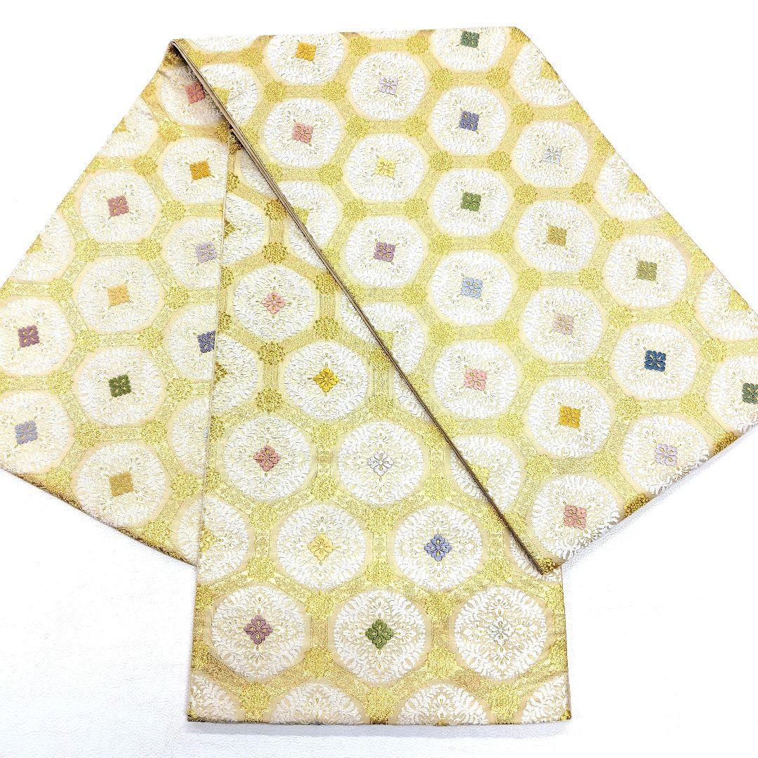 専用帯5066 ●丸勇謹製 高級 正絹 つづれ唐織 六通 袋帯