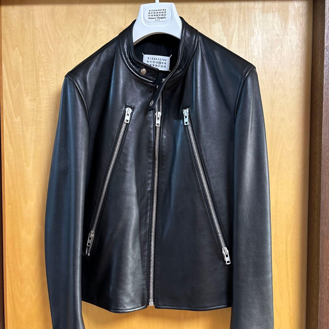 メゾンマルジェラ　 シングルライダースジャケット