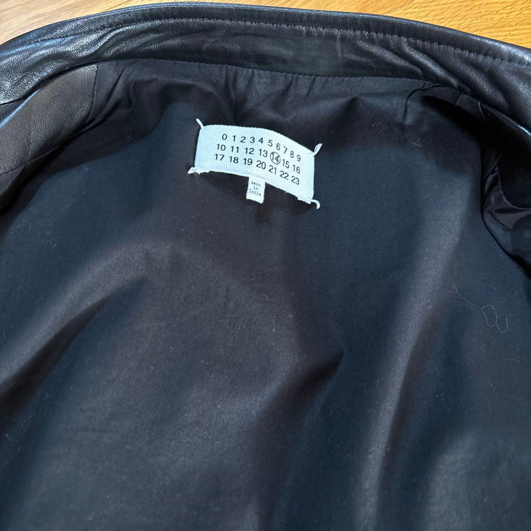 メゾンマルジェラ　 シングルライダースジャケット