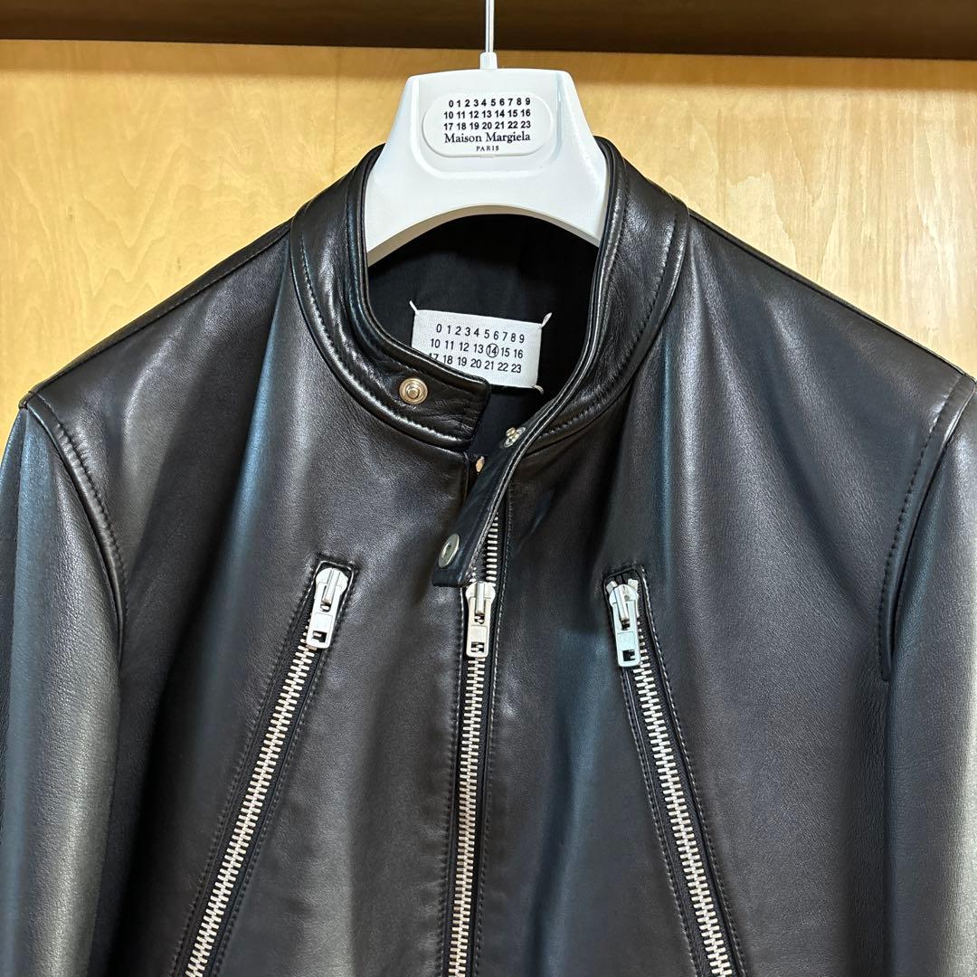 メゾンマルジェラ　 シングルライダースジャケット