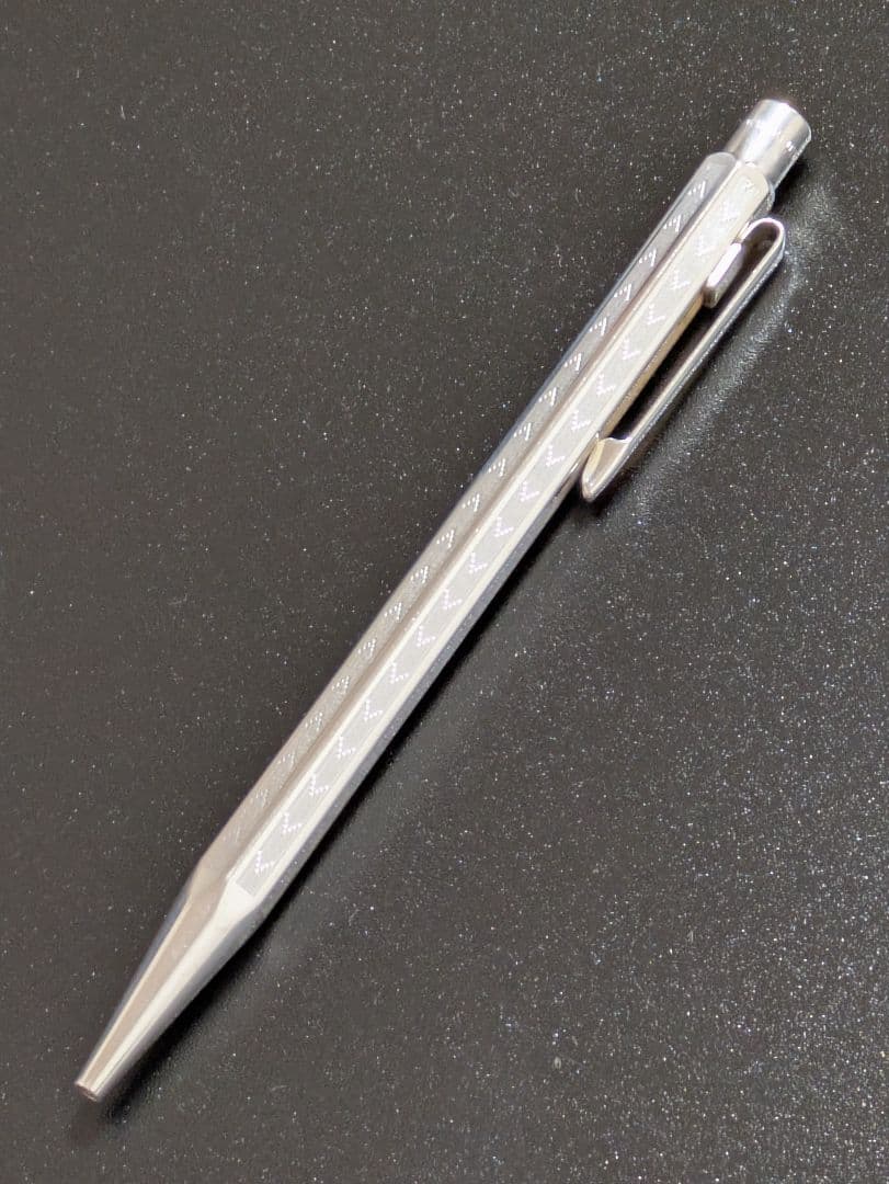 カランダッシュ エクリドール　シェブロン　シルバー　ボールペン 美品