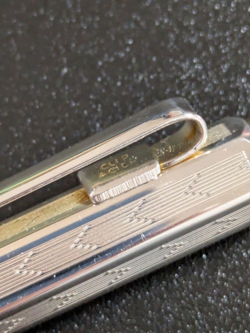 カランダッシュ エクリドール　シェブロン　シルバー　ボールペン 美品