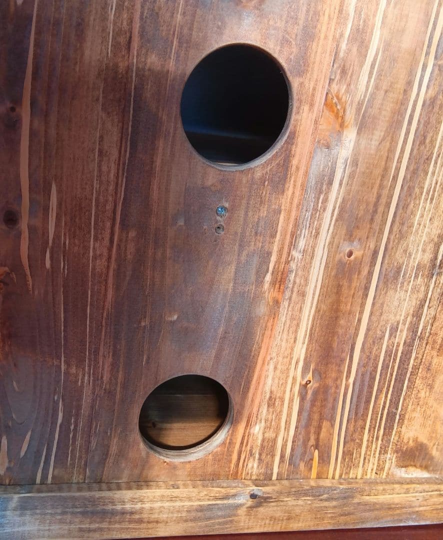 週末（金土日）価格＊レトロ風ＴＶボード＊檜の一枚板使用の天板