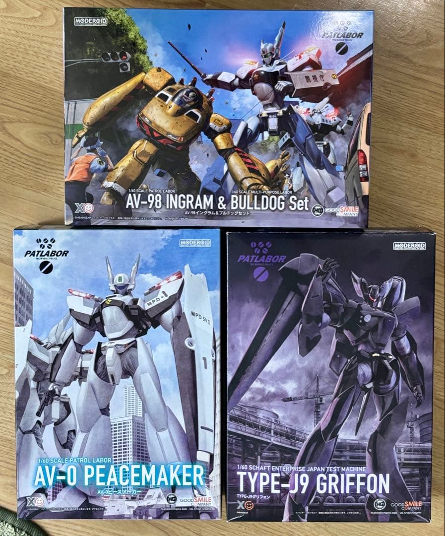 新品未開封品　グッスマ　1/60 パトレイバー　プラモデル　3セット