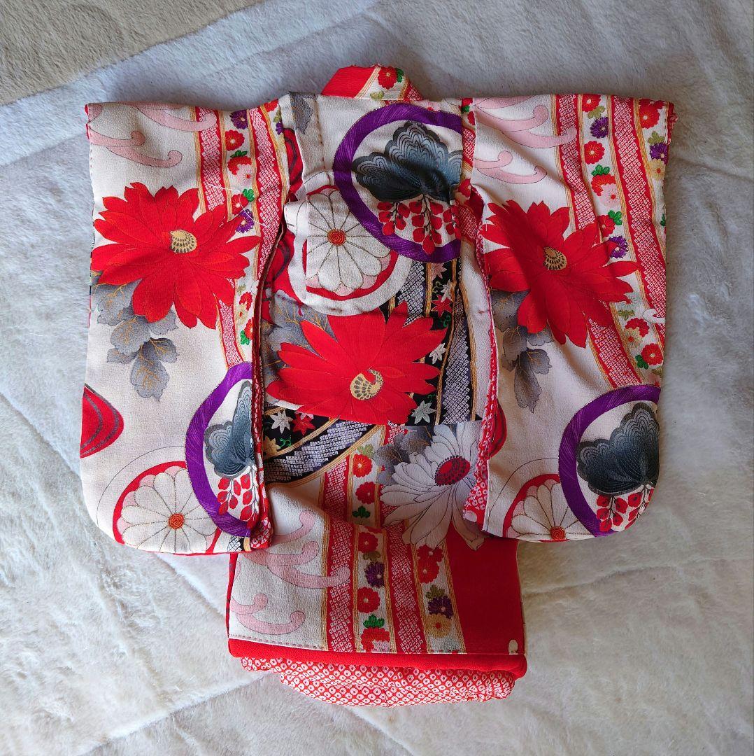 15号さん用の　お着物+帯　半襟おまけでつけます　お人形は含まれません