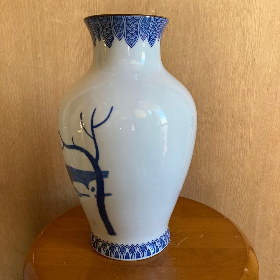 会津の冬　斉藤清　花瓶　西峰